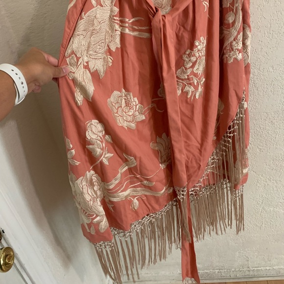 Anthropologie A+ Lucille pink embroidered dress - Picture 4 of 6